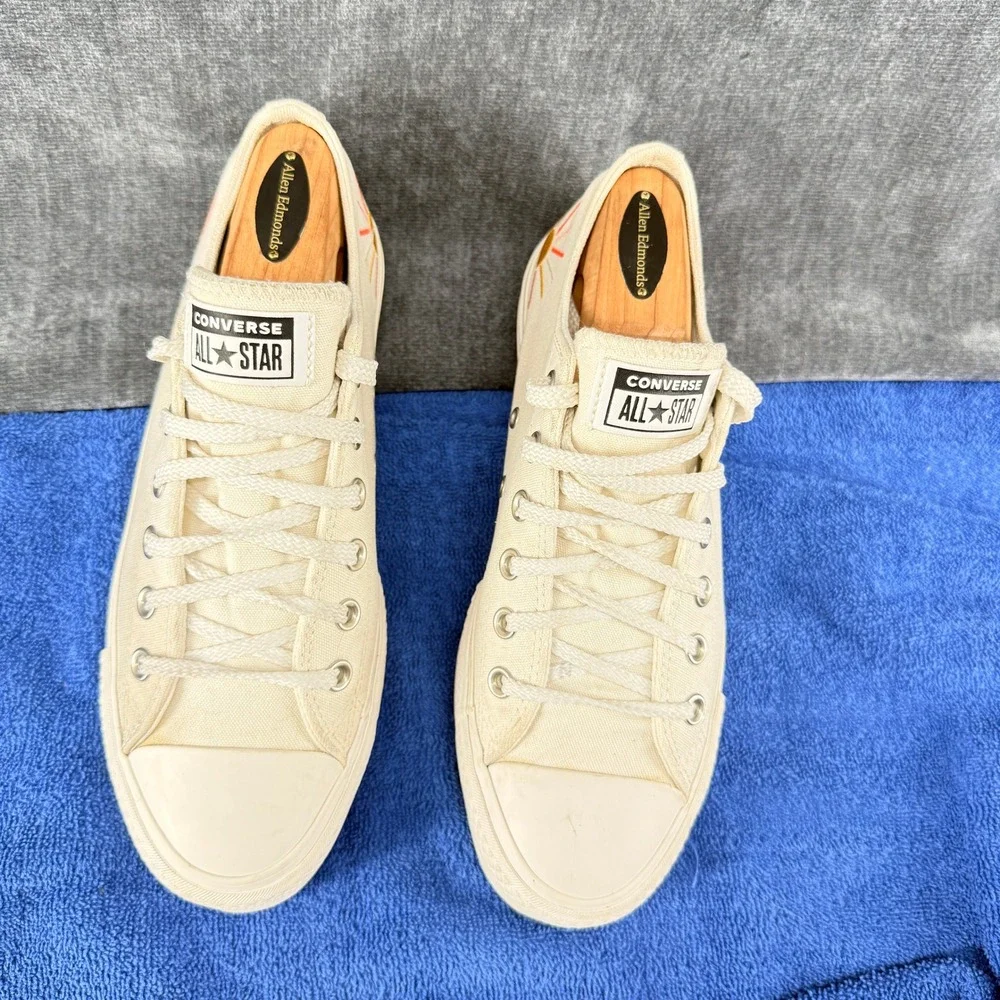 Converse Chuck Taylor All Star Lift Womens 9 Cream Sunrise Rainbow Platform - Picture 11 of 14